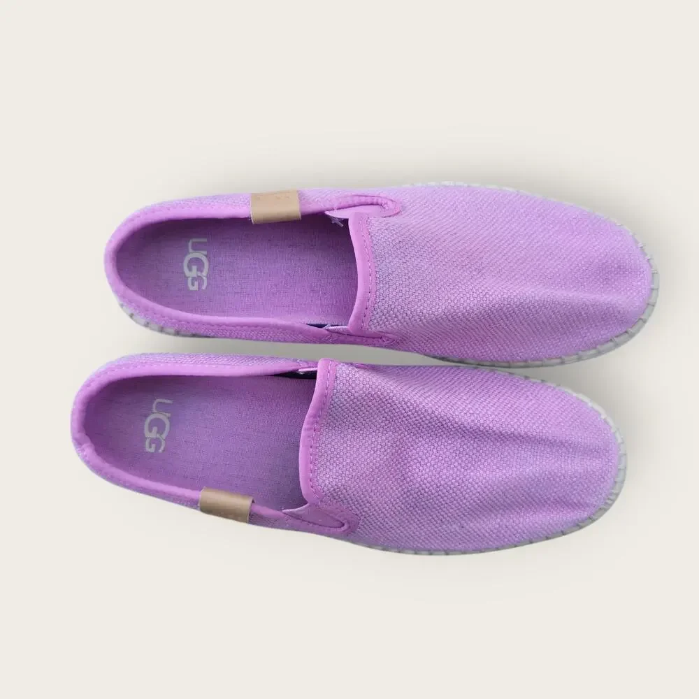 Ugg Delu Slippers Espadrille Slip On Pink/Purple Shoes Women Sz 7 1125093 - Picture 9 of 10